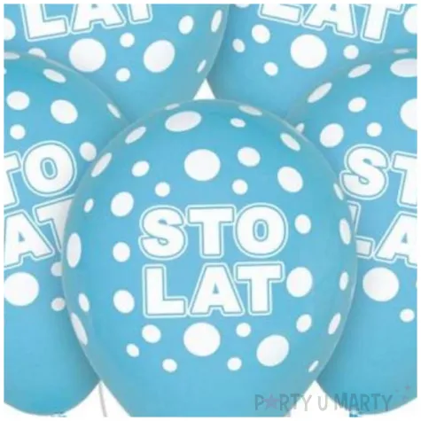 balony sto lat niebieski godan 12 5 szt