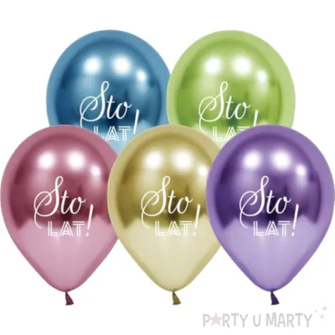 balony sto lat platynowe mix godan 12 5 szt