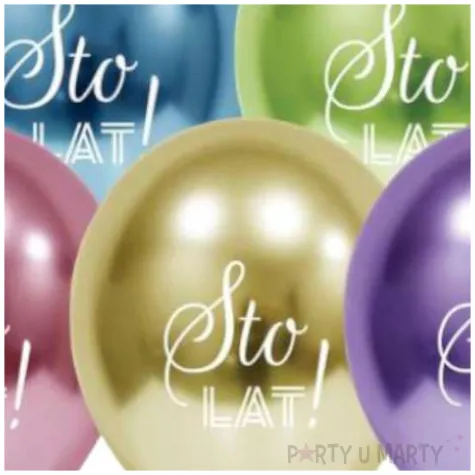 balony sto lat platynowe mix godan 12 5 szt