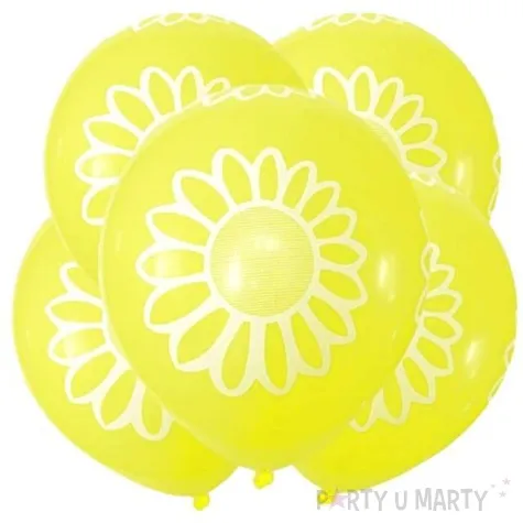 balony stokrotka zolte dekoracjepolska 12 5 szt