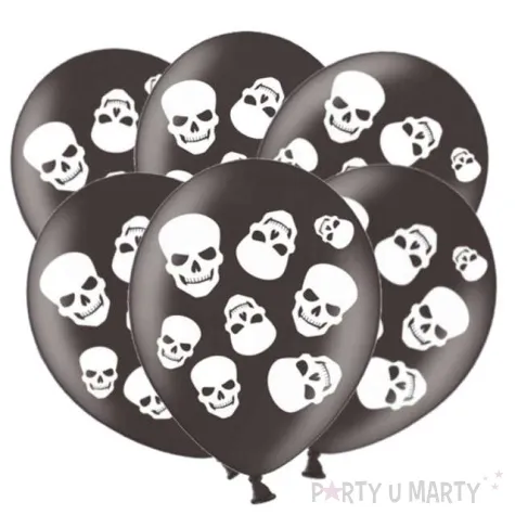 balony straszna noc czarny amscan 11 6 szt