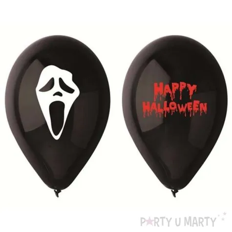 balony straszne halloween czarne gemar 12 5 szt