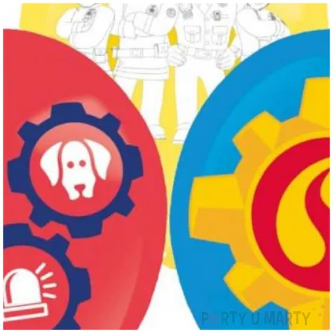 balony strazak sam mix amscan 11 6 szt