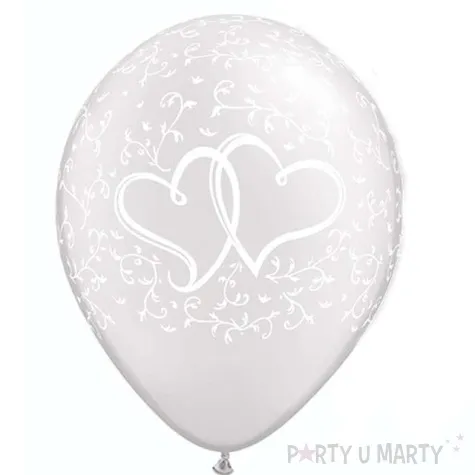 balony stylowe serca perlowy metalik qualatex 11 25 szt