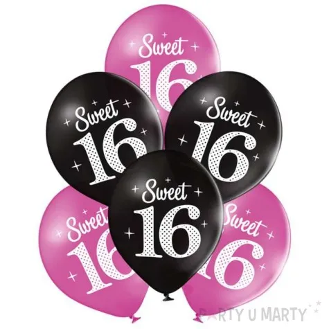 balony sweet 16 pastel mix belbal 10 6 szt