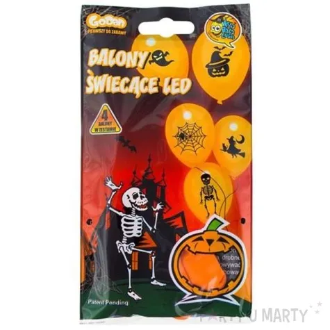 balony swiecace straszne party led godan 4 szt