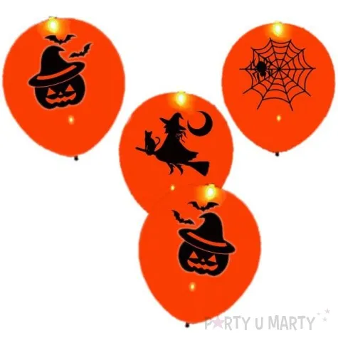 balony swiecace straszne party led godan 4 szt