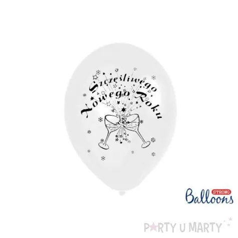 balony szczesliwego nowego roku pastel mix strong b 11 6 szt