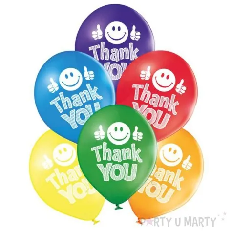 balony thank you pastel mix belbal 10 6 szt