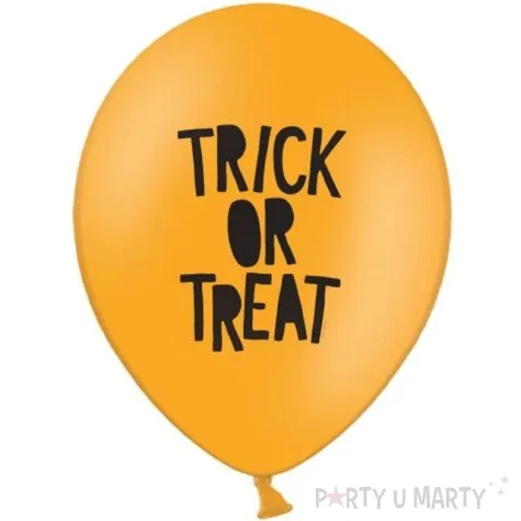 balony trick or treat pastel pomaranczowe strong 12 50 szt