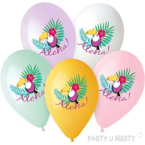 balony tukan aloha mix gemar 13 5 szt