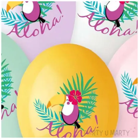 balony tukan aloha mix gemar 13 5 szt