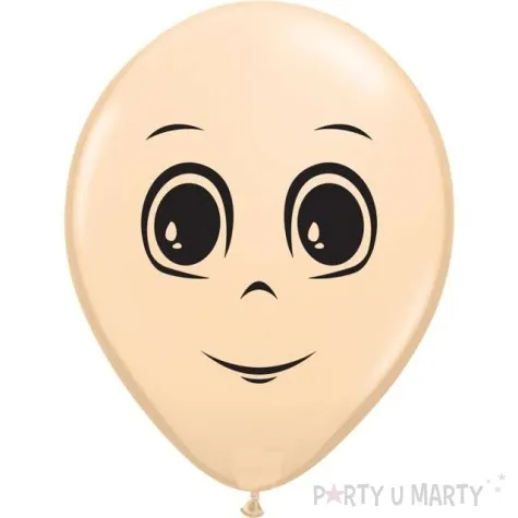 balony twarz meska cielisty qualatex 16 50 szt