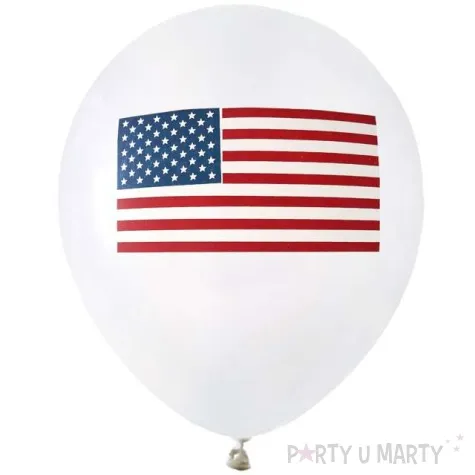 balony usa party biale santex 9 8 szt