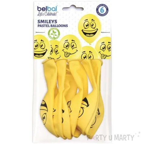 balony usmiech pastel mix belbal 10 6 szt