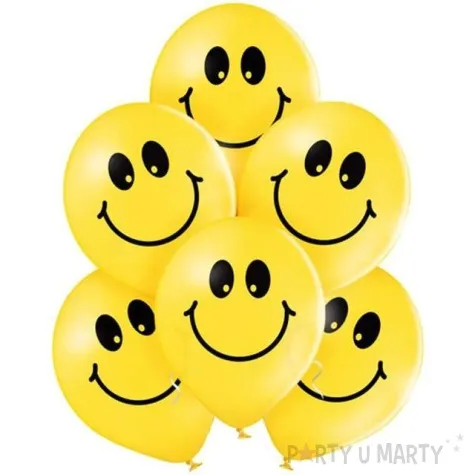 balony usmiech pastel zolty belbal 12 6 szt