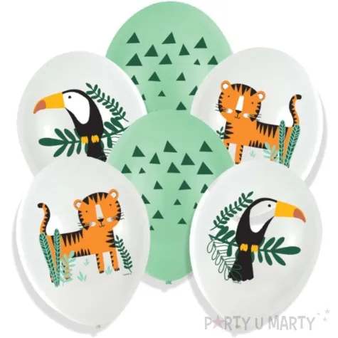 balony wesole zoo mix amscan 11 6 szt