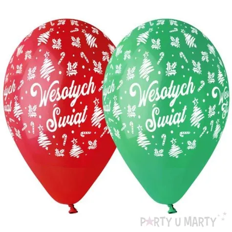 balony wesolych swiat deluxe mix gemar 13 5 szt