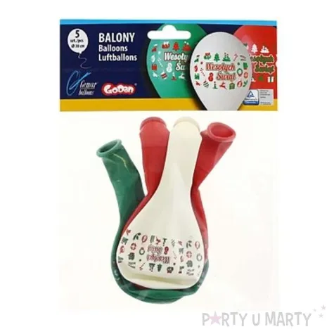 balony wesolych swiat pastel mix gemar 12 5 szt