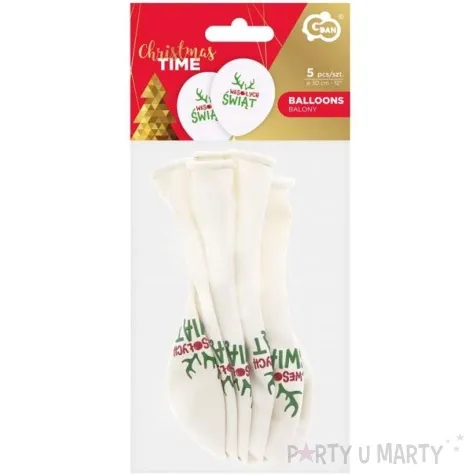 balony wesolych swiat rogi renifera pastel mix godan 12 5 szt