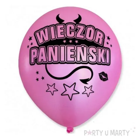 balony wieczor panienski 12 rozowe 5 szt