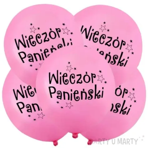 balony wieczor panienski 12 rozowe 5 szt