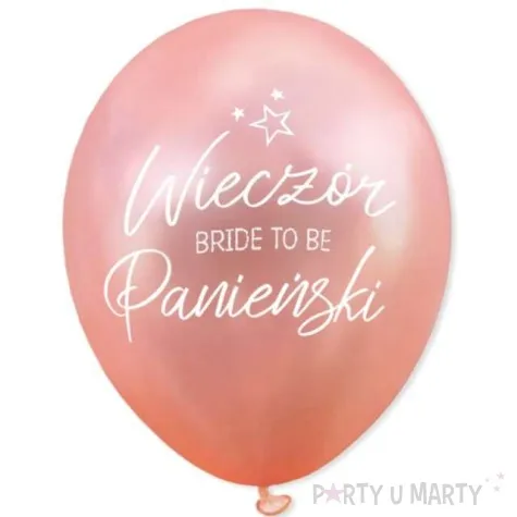 balony wieczor panienski bride to be rozowe zloto dekoracjepolska 12 5 szt