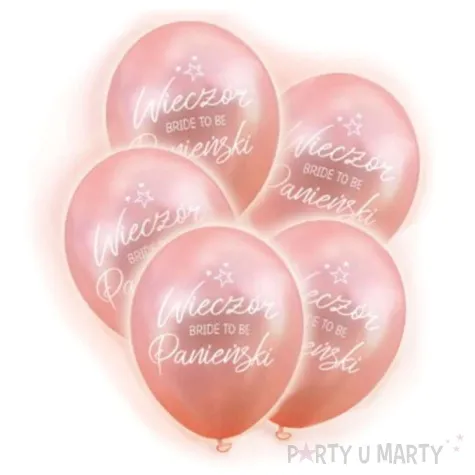 balony wieczor panienski led rozowe zloto dekoracjepolska 12