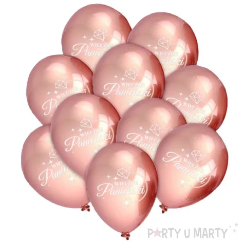 balony wieczor panienski rose gold metaliczny dekolo 12 10 szt