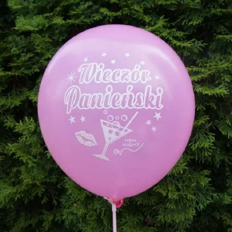 balony wieczor panienski rozowe dekoracje polska 12 5 szt