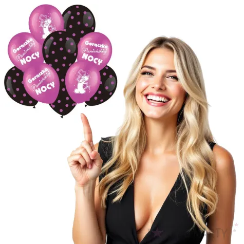 balony wieczor panienski rozowe partypal zestaw 10 szt