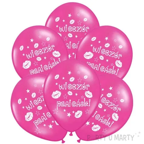 balony wieczor panienski rozowy metalik strong 14 50 szt