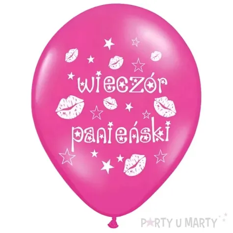 balony wieczor panienski rozowy metalik strong 14 50 szt