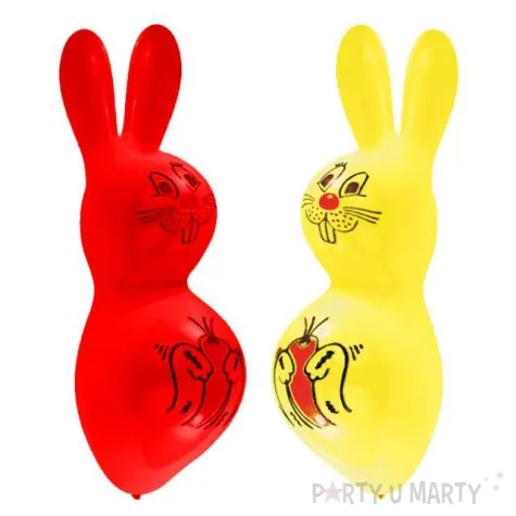 balony wielkanocne zajaczki pastel mix amscan 26 2 szt