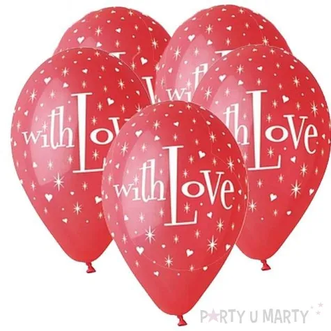 balony with love czerwone gemar 12 5 szt