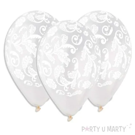 balony witrazowe liscie transparentne gemar 13 5 szt