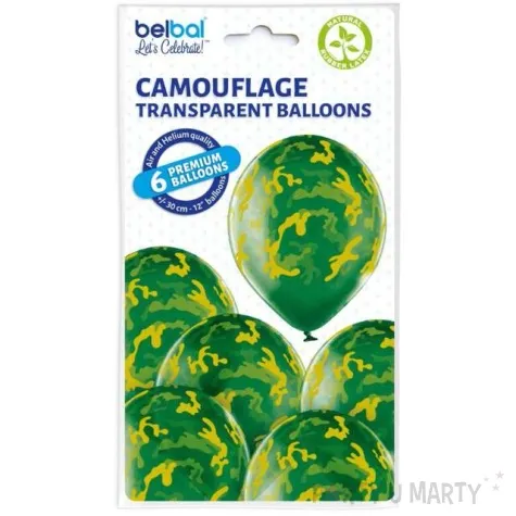 balony wojskowe moro zielony belbal 12 50 szt