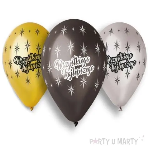 balony wszystkiego najlepszego mix gemar 13 5 szt