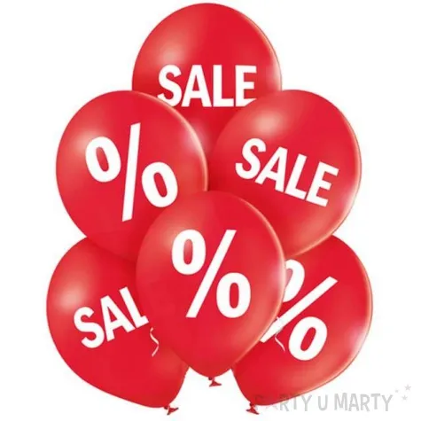 balony wyprzedaz sale pastel czerwony belbal 12 6 szt