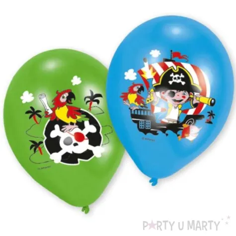 balony wyspa skarbow pastel mix amscan 11 6 szt