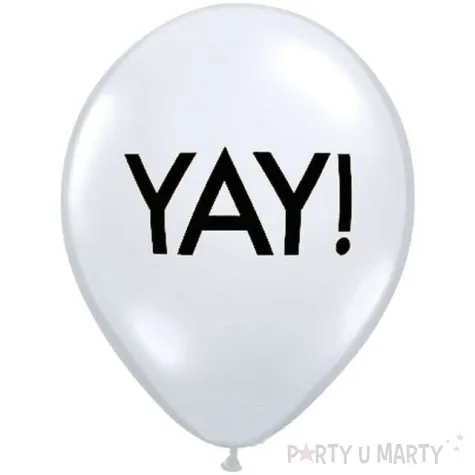 balony yay biale pastel qualatex 11 25 szt