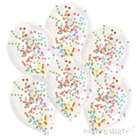 balony z konfetti classic mix amscan 11 6 szt