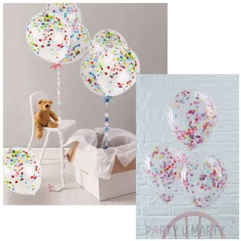 balony z konfetti classic mix belbal 12 5 szt