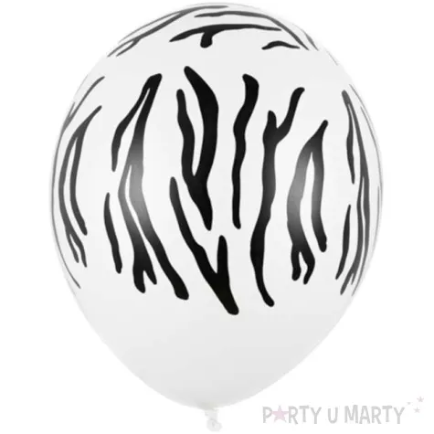 balony zebra paski partydeco 11 50 szt