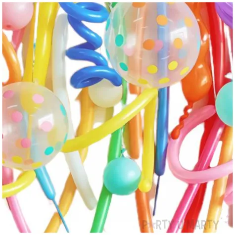 balony zestaw imprezowy i makarony mix partypal zestaw 32 szt