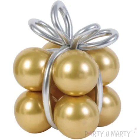 balony zestaw prezent zlote partypal 8 szt