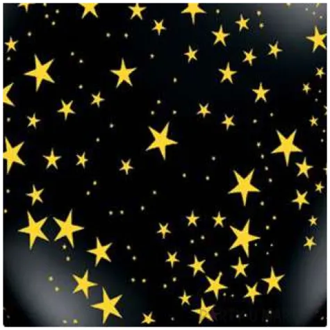 balony zlote gwiazdki czarne qualatex 11 25 szt