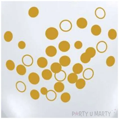 balony zlote konfetti transparentne qualatex 11 25 szt