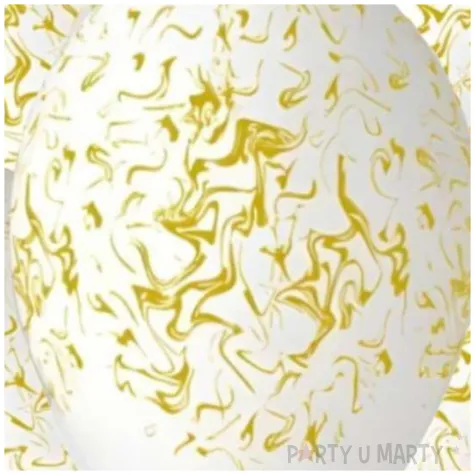 balony zloty marmur bialy 13 5 szt