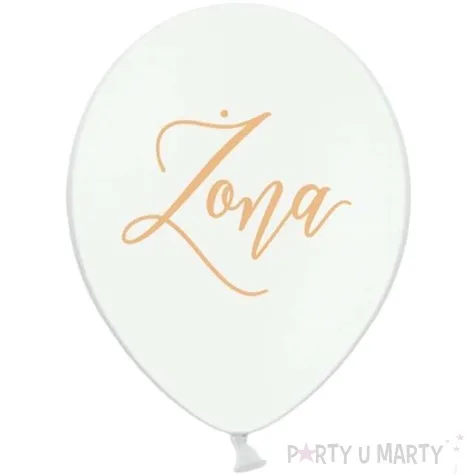 balony zona biale 12 strong 50 szt